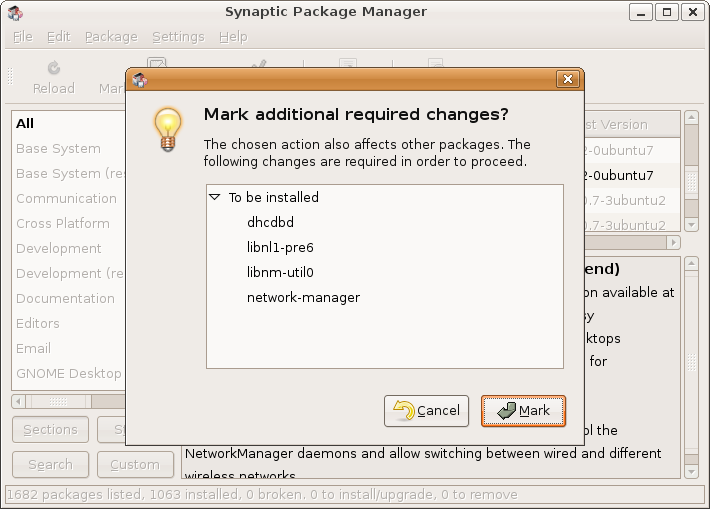 network-manager-gnome dependencies screenshot