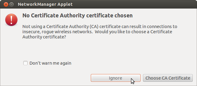 certifcate warning screenshot