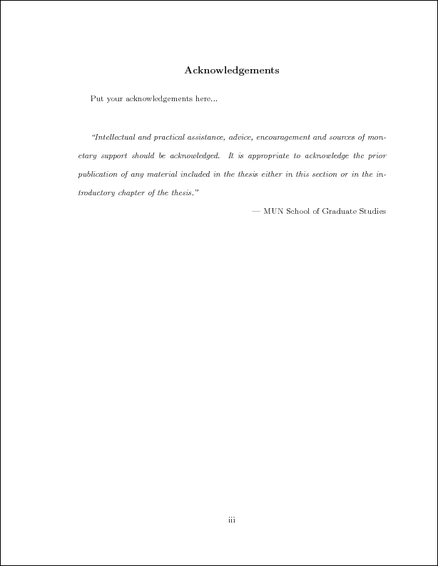 Thesis acknowledgement example Thesis acknowledgement example image